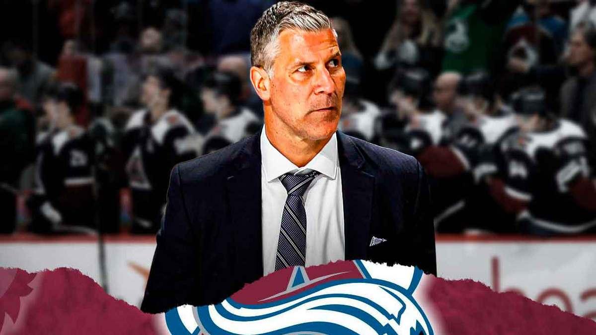 Avalanche coach Jared Bednar after a rough Blue Jackets loss.