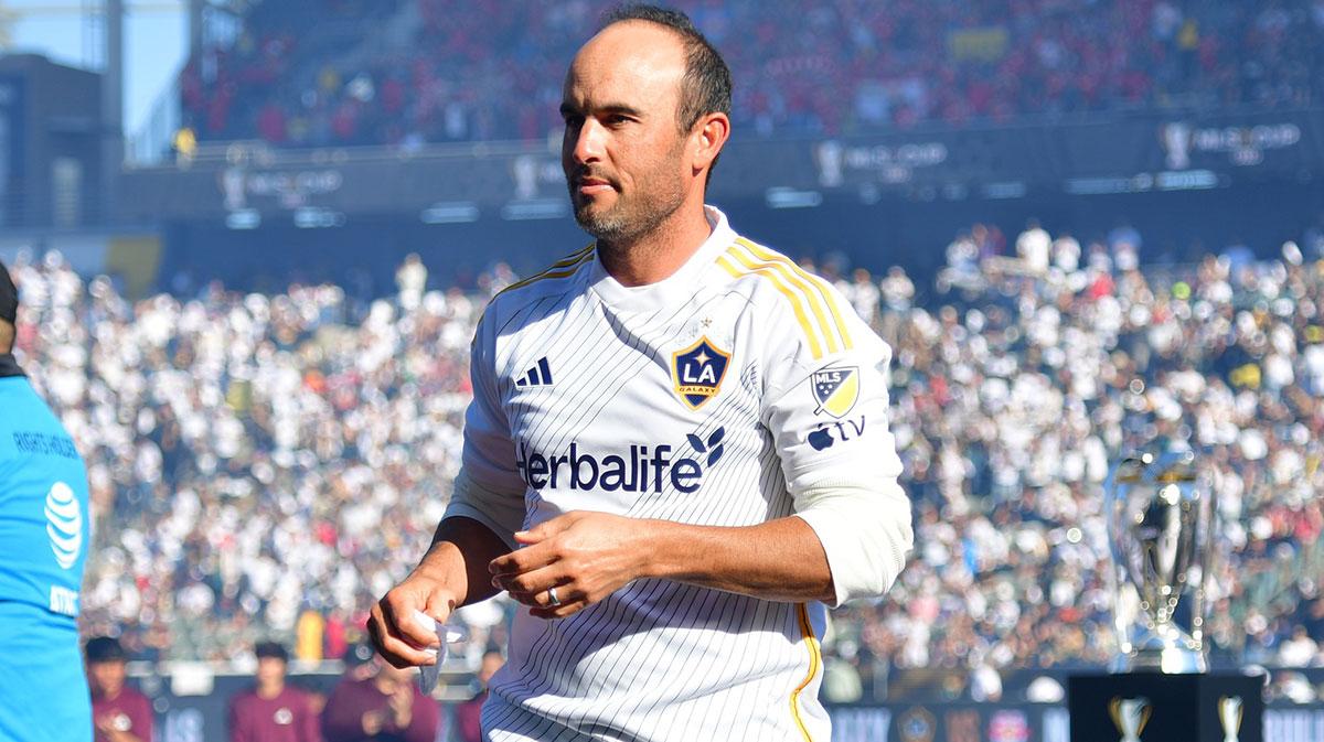 LA Galaxy former player Landon Donovan looks on before the 2024 MLS Cup against the New York Red Bulls at Dignity Health Sports Park.