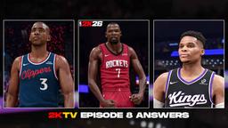 NBA 2K26 2KTV Episode 8 Answers