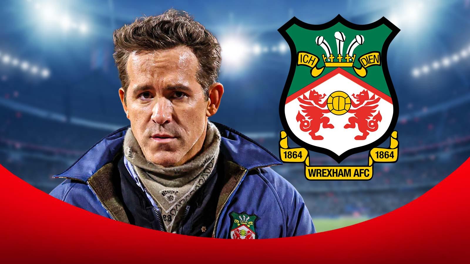 Ryan Reynolds and Wrexham FC logo