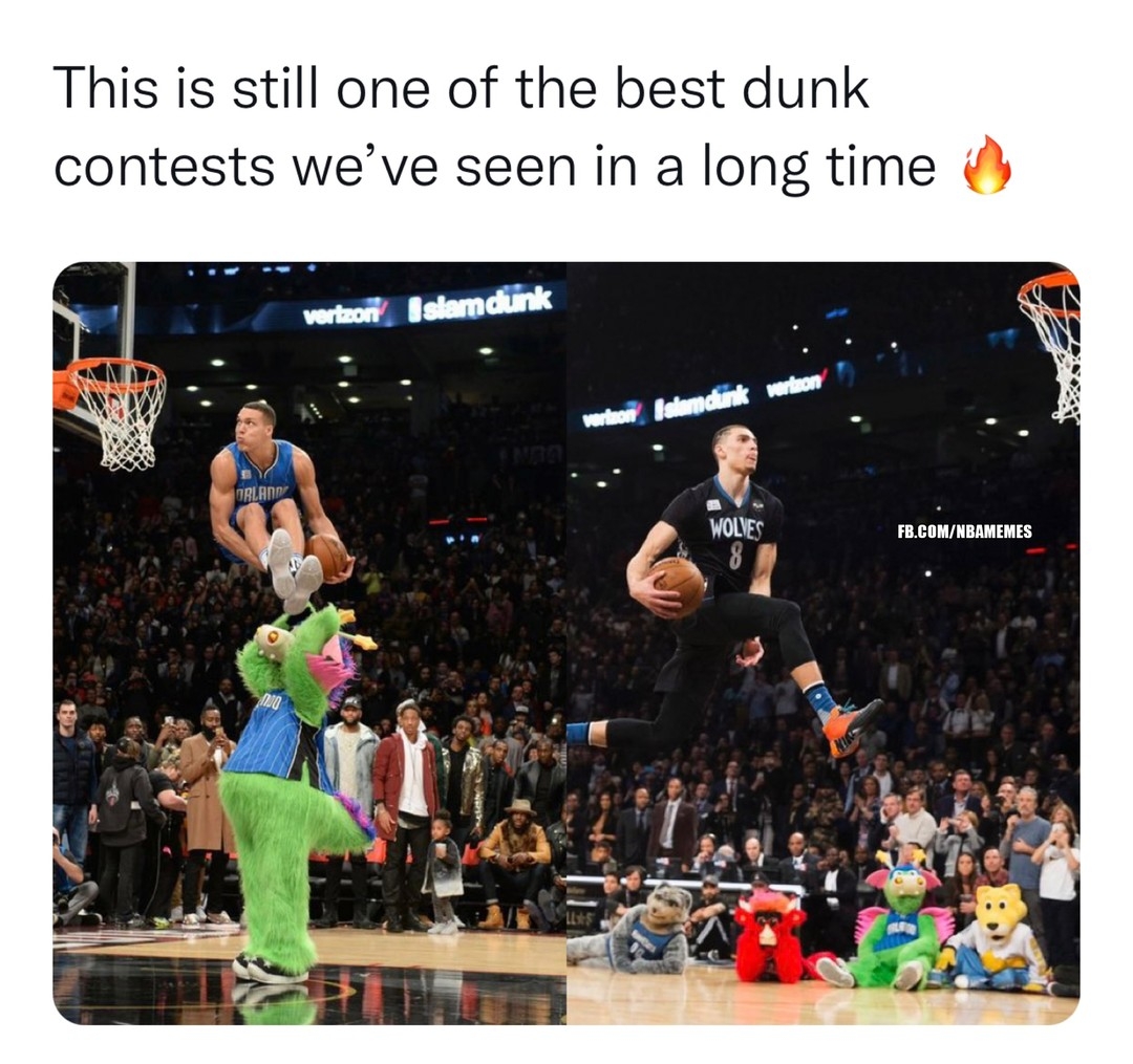 This dunk contest was legendary!
#NBA #NBAMemes #DunkContest #Magic #Timberwolves