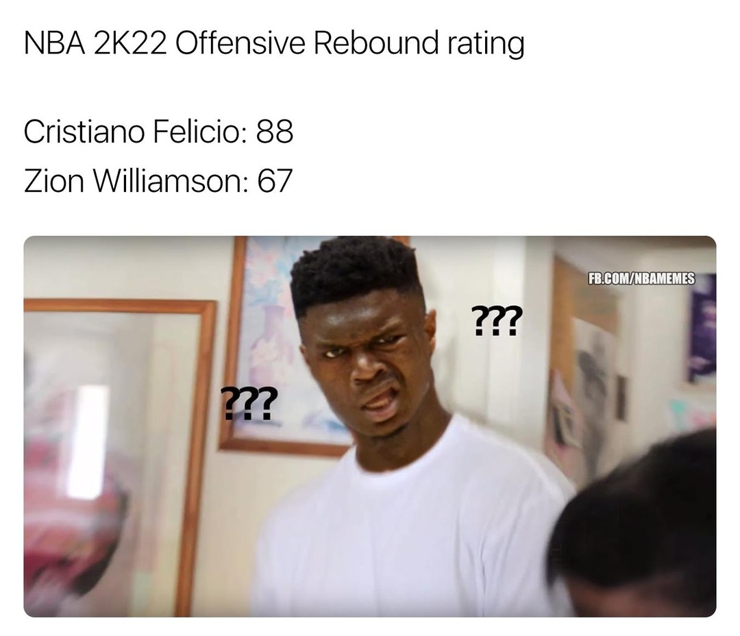 What are you doing 2K?
#NBA2K #zion #felicio