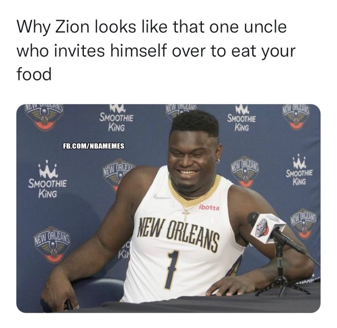 Zion on that Louisiana diet😋
#zionwilliamson #zion #neworleans #pelicans #nba
