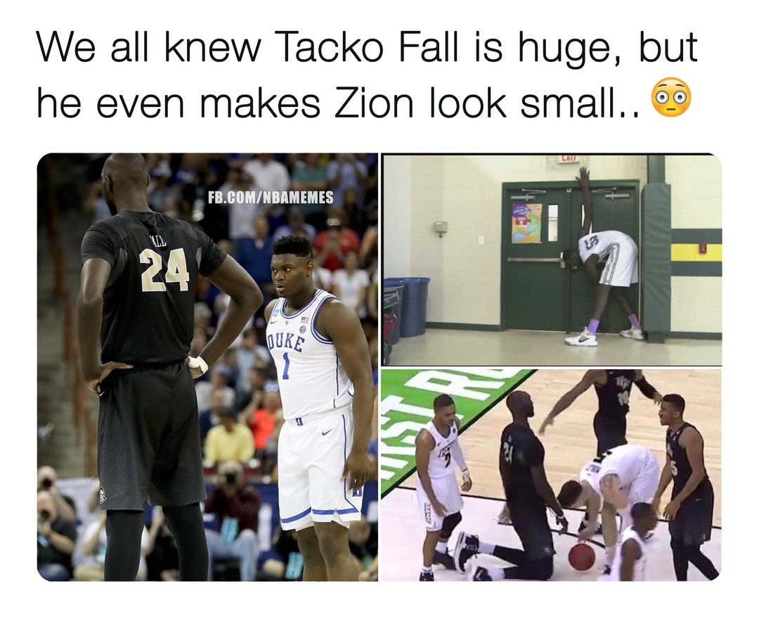 Okay this is wild!!
#Nbamemes #Zion #TackoFall