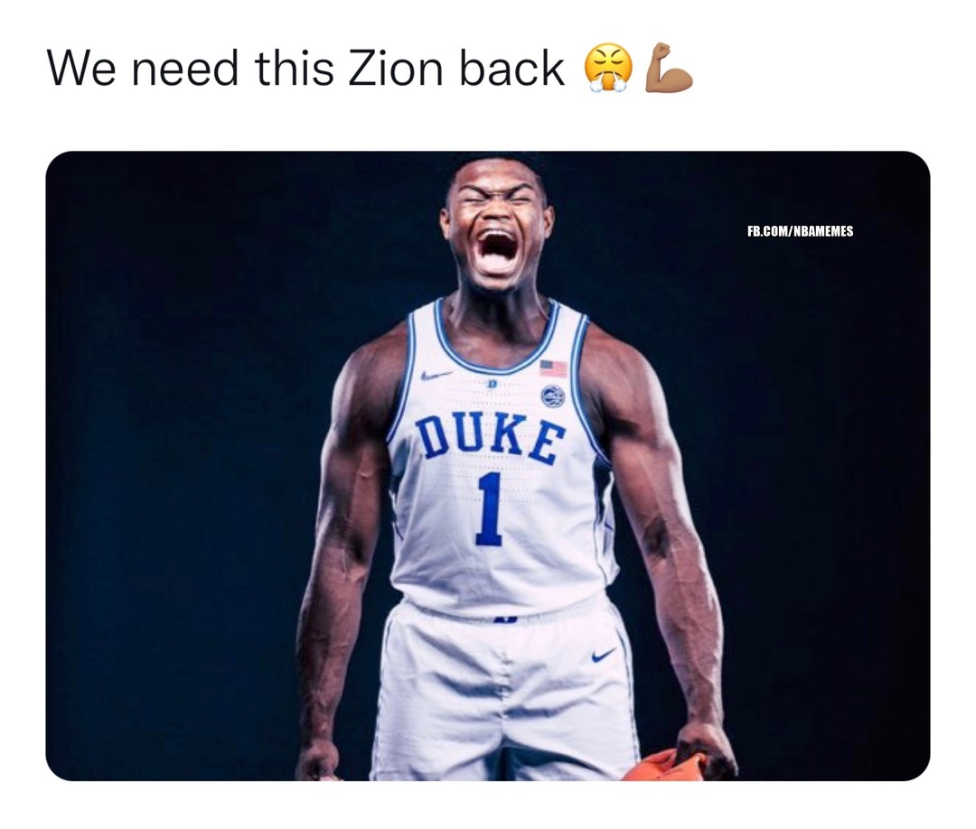 Zion was a freak of nature.
#NBA #NBAMemes #ZionWilliamson #Pelicans #PelicansNation
