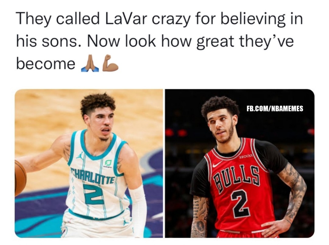 LaVar spoke these into existence.
#NBAMemes #LaMeloBall #LonzoBall #Bulls #Hornets
