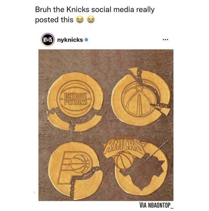 @knicksnationcp  a little cocky for a team thats 9-8 rn ππ
#Nbamemes #Knicks #Pacers #Pistons #SquidGame