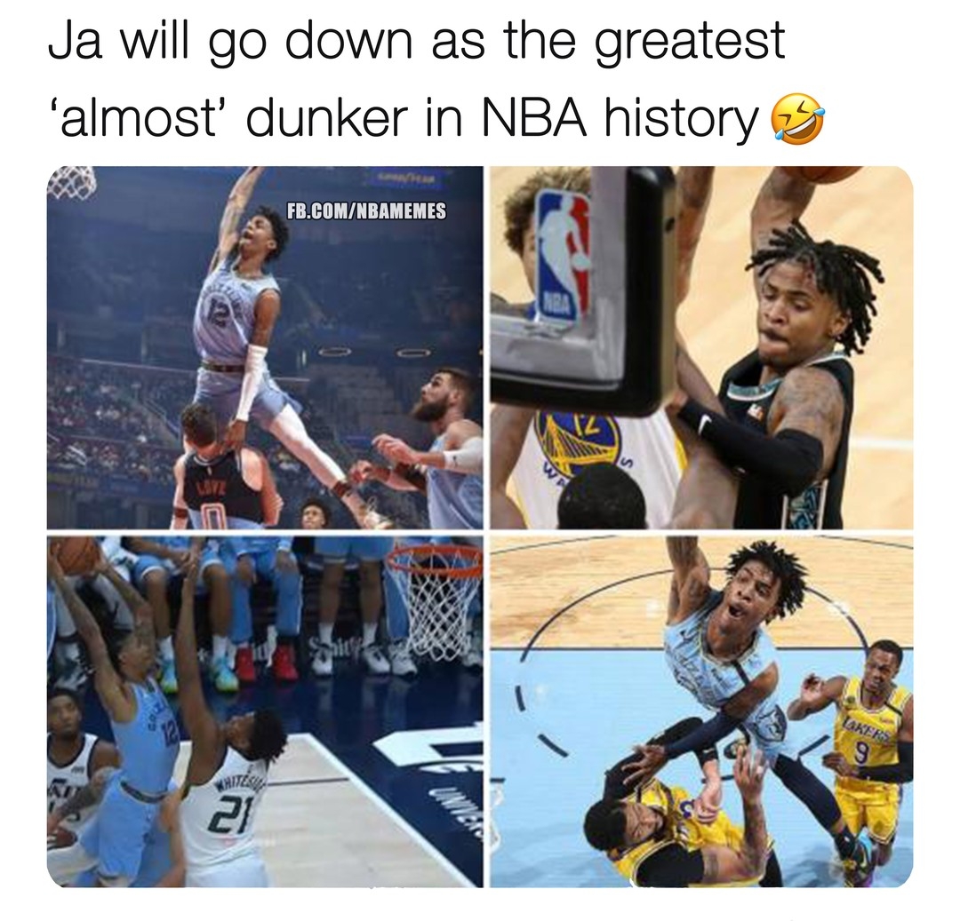 Which one was your favourite?
#nbamemes #JaMorant #Dunk #MemphisGrizzlies #NBA
