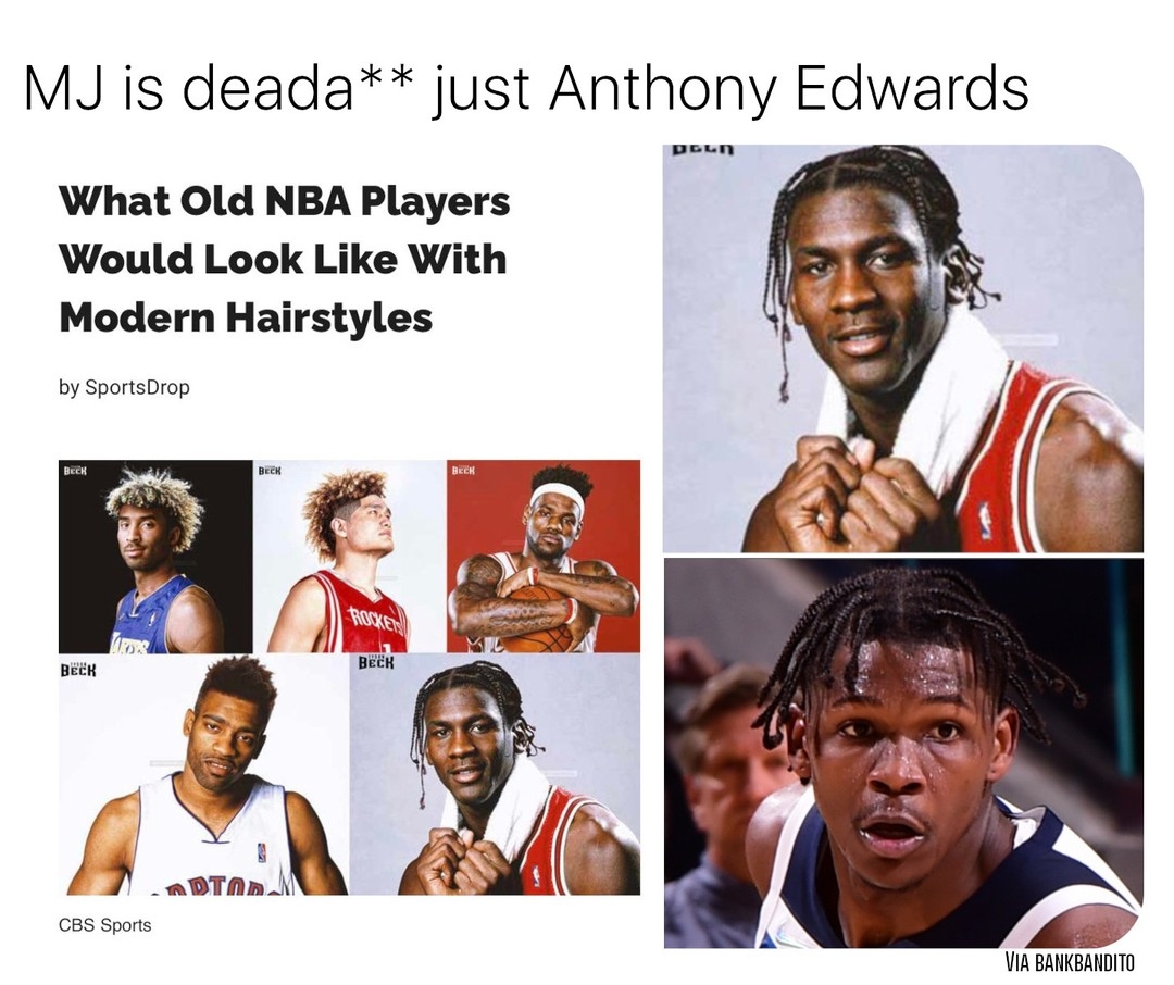 MJ couldn't help it, he's made his way back on the court ๐
#nbamemes #AnthonyEdwards #ANT #JimmyButler #Timberwolves