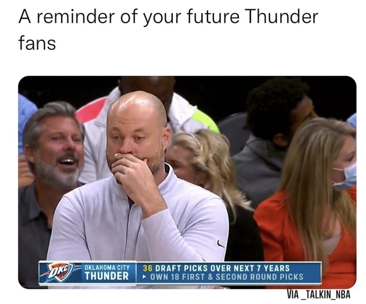 At least it can't get worse than the losing by the biggest margin in NBA history
#nbamemes #OKC #okcthunder #NBA