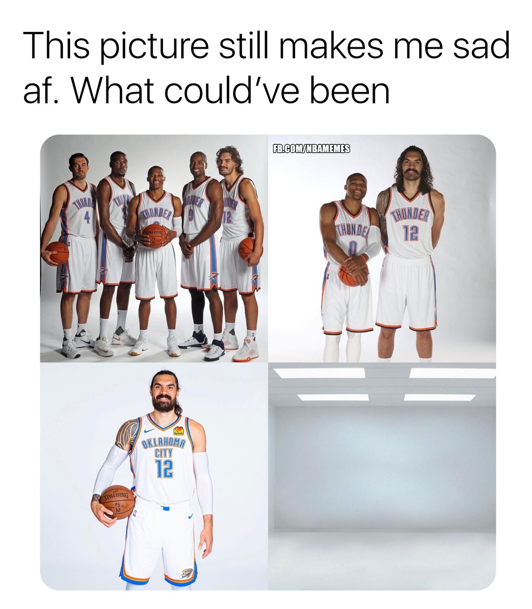 We'll never know what might've happened 😔
#OKC #OKCThunder #RussellWestbrook #KevinDurant