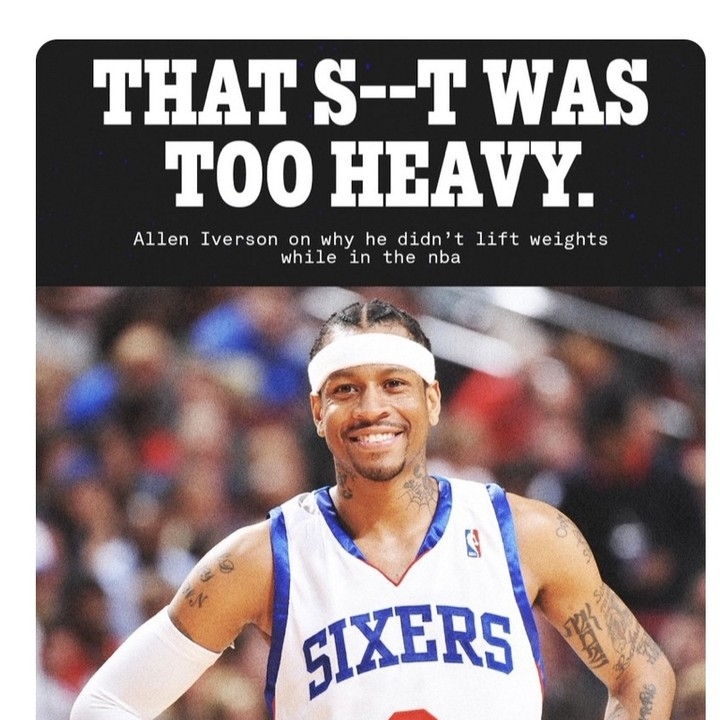 AI the goat for this!
#alleniverson #lifting #philadelphia76ers