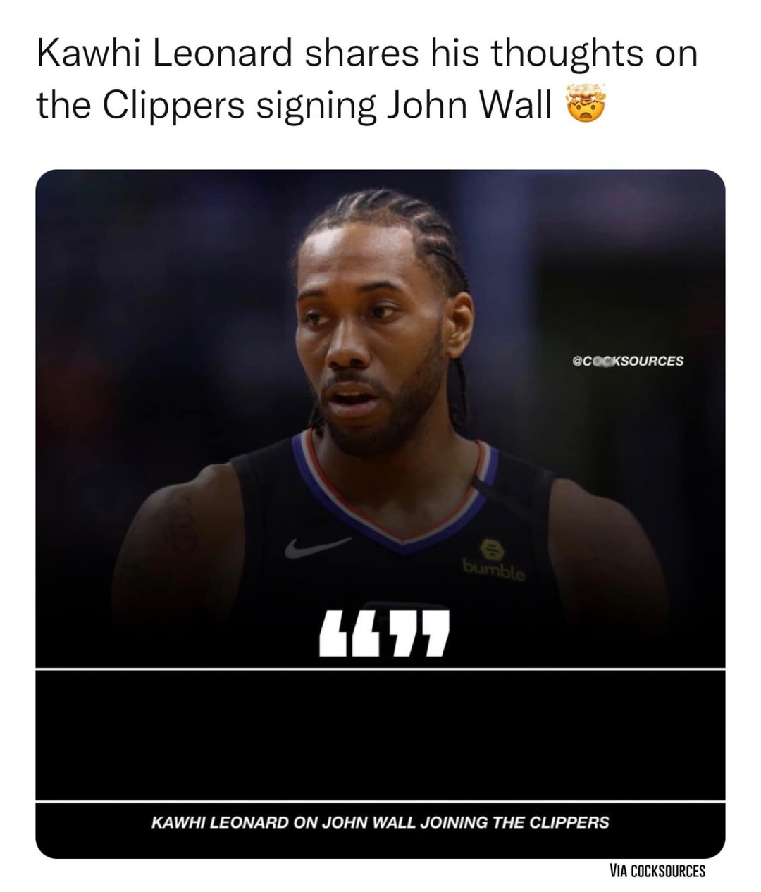 Now this is controversial π³π 
#kawhileonard #clippers #johnwall
