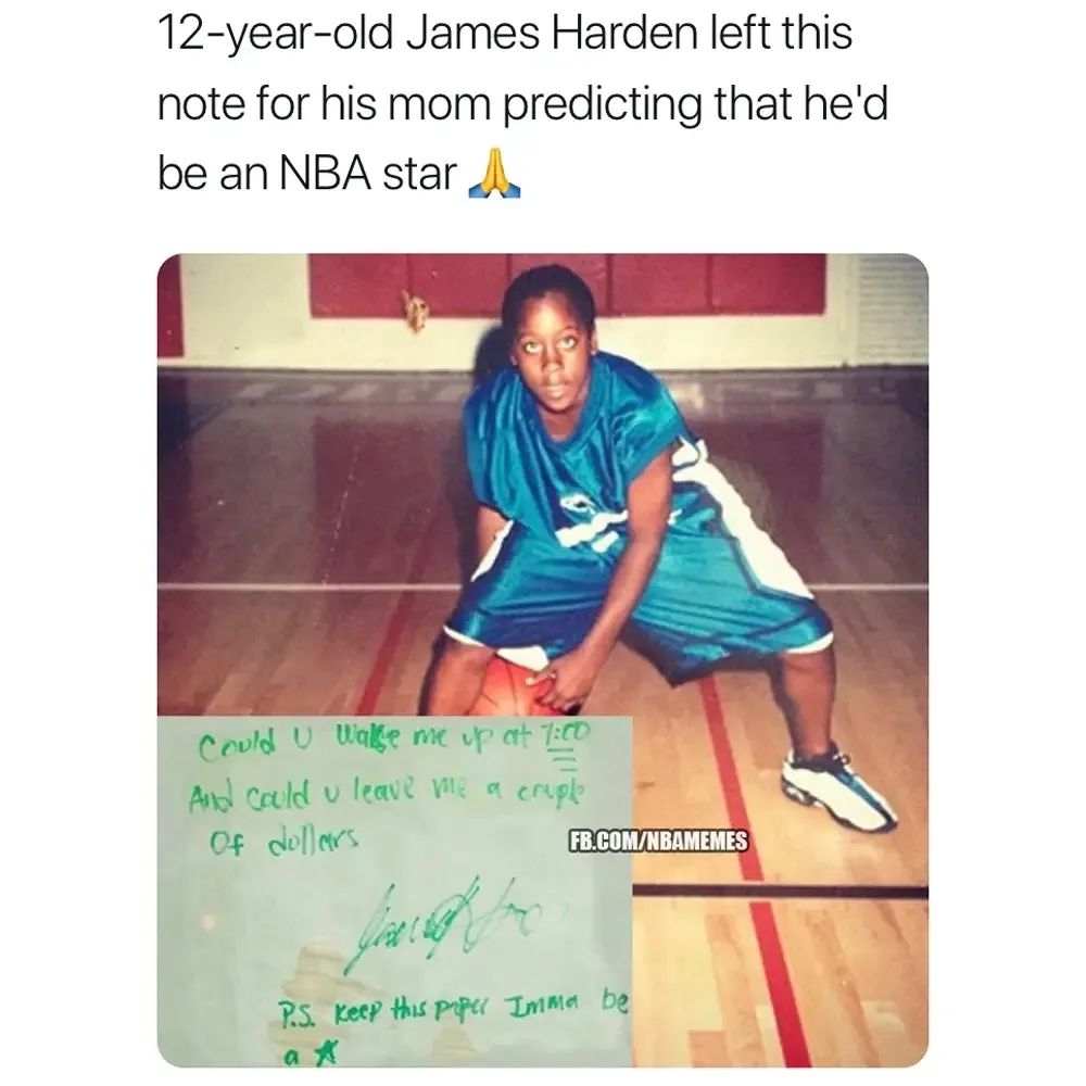 Let's hope bro is back to being his old self this season! 
#jamesharden #sixers #nba #dream