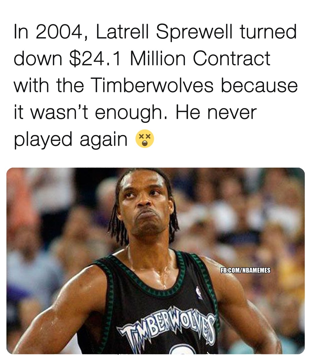 Bruh what was he thinking? ๐ฅถ 
#latrellsprewell #timberwolves #nba