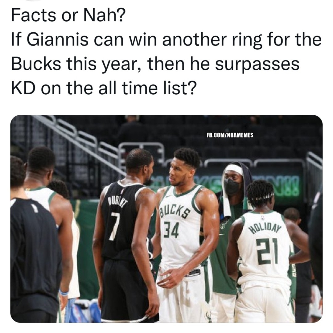 This could be a legit debate!
#giannis #kevindurant #nets #bucks
