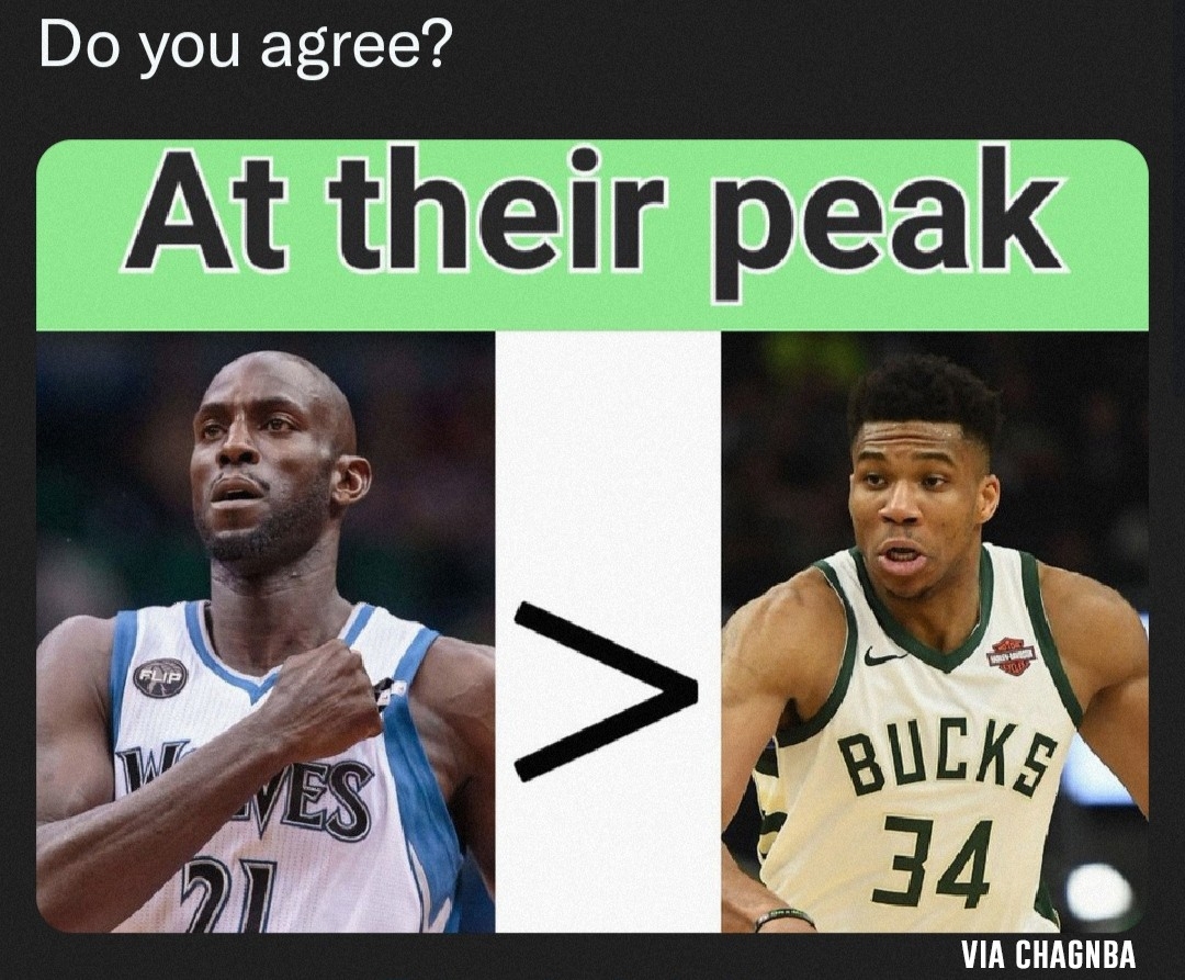 Who you got? Big Ticket or the Greek Freak 😳 #kevingarnett #giannis #nba