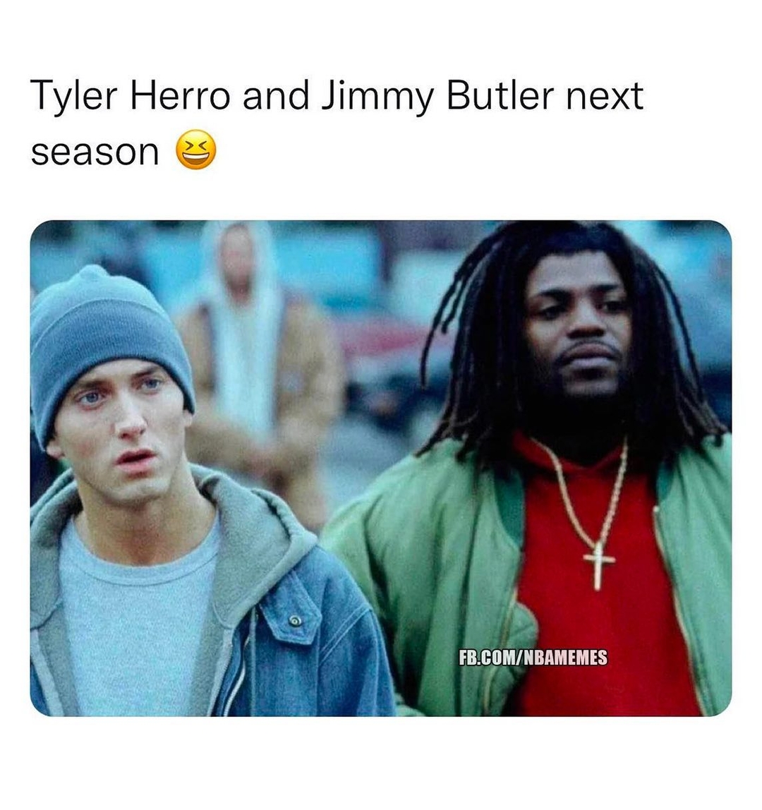 Donβt do B-Rabbit like that π
#JimmyButler #TylerHerro #Heat