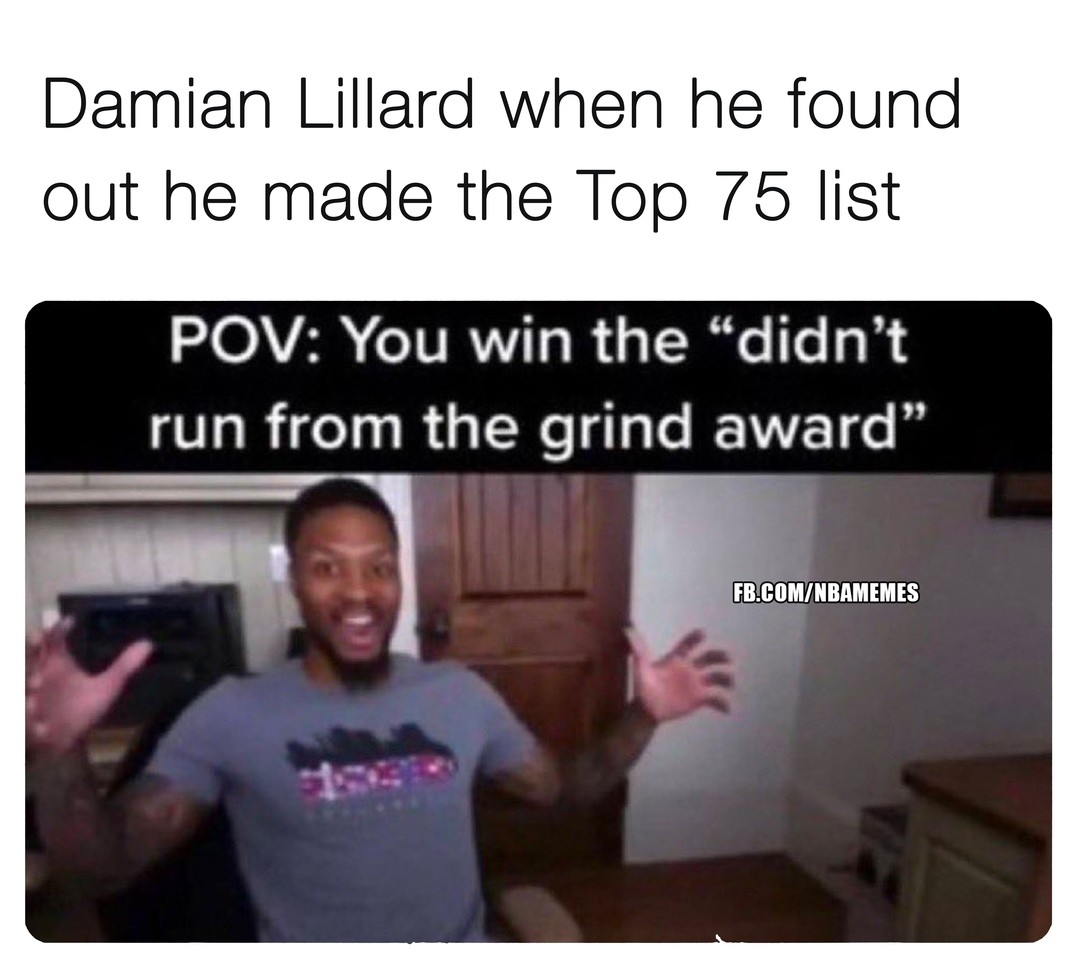 Dame holding on this argument for the rest of his career π€£
 #damianlillard #portlandtrailblazers #nba