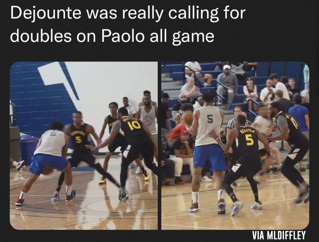 That's what you get for flexing that #1 pick π€£ 
#dejountemurray #paolobanchero #atlantahawks