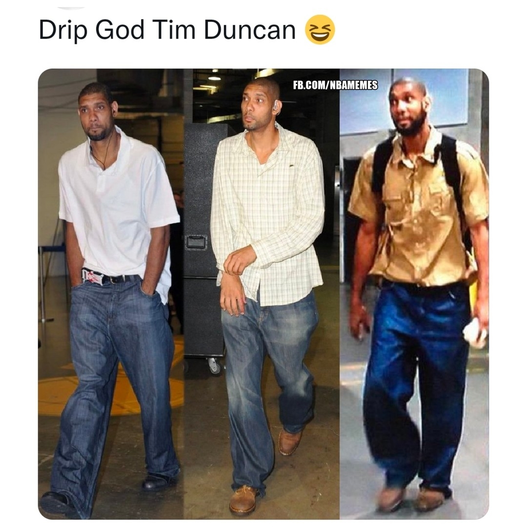 Aye man! Be comfortable. That's what matters!π
#timduncan #sanantoniospurs #fashion