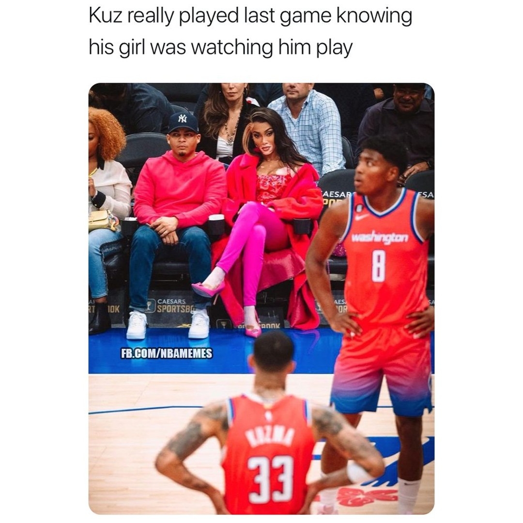No wonder he had 36 points 😂
#Kuzma #KyleKuzma #Wizards #nbamemes