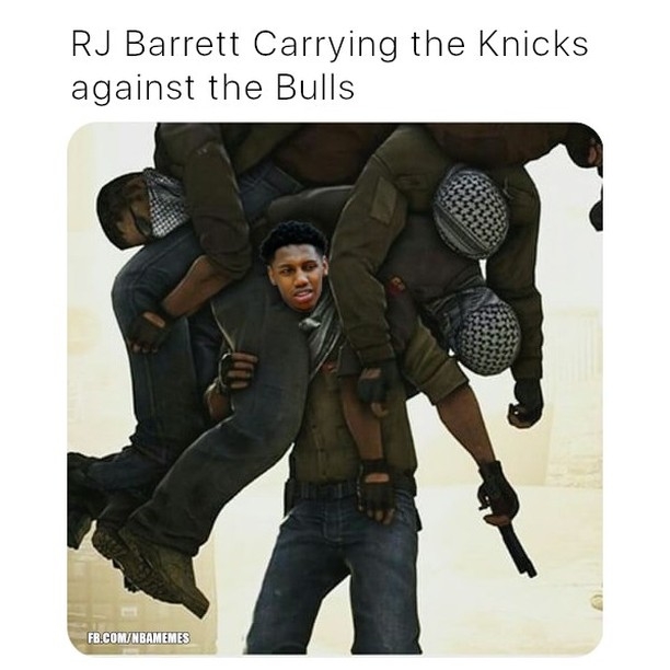 RJ really scored 44 points for the Knicks to still lose
#RJBarrett #Barrett #Knicks #Bulls #NBA