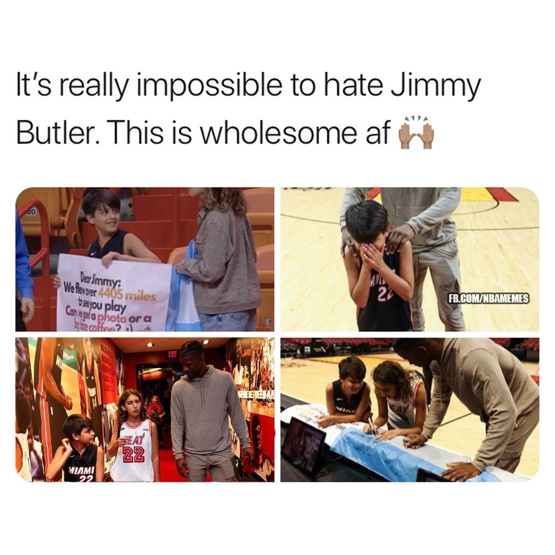 They may not have seen Jimmy play, but they'll cherish this moment forever
#JimmyButler #Butler #MiamiHeat #Heat #NBA