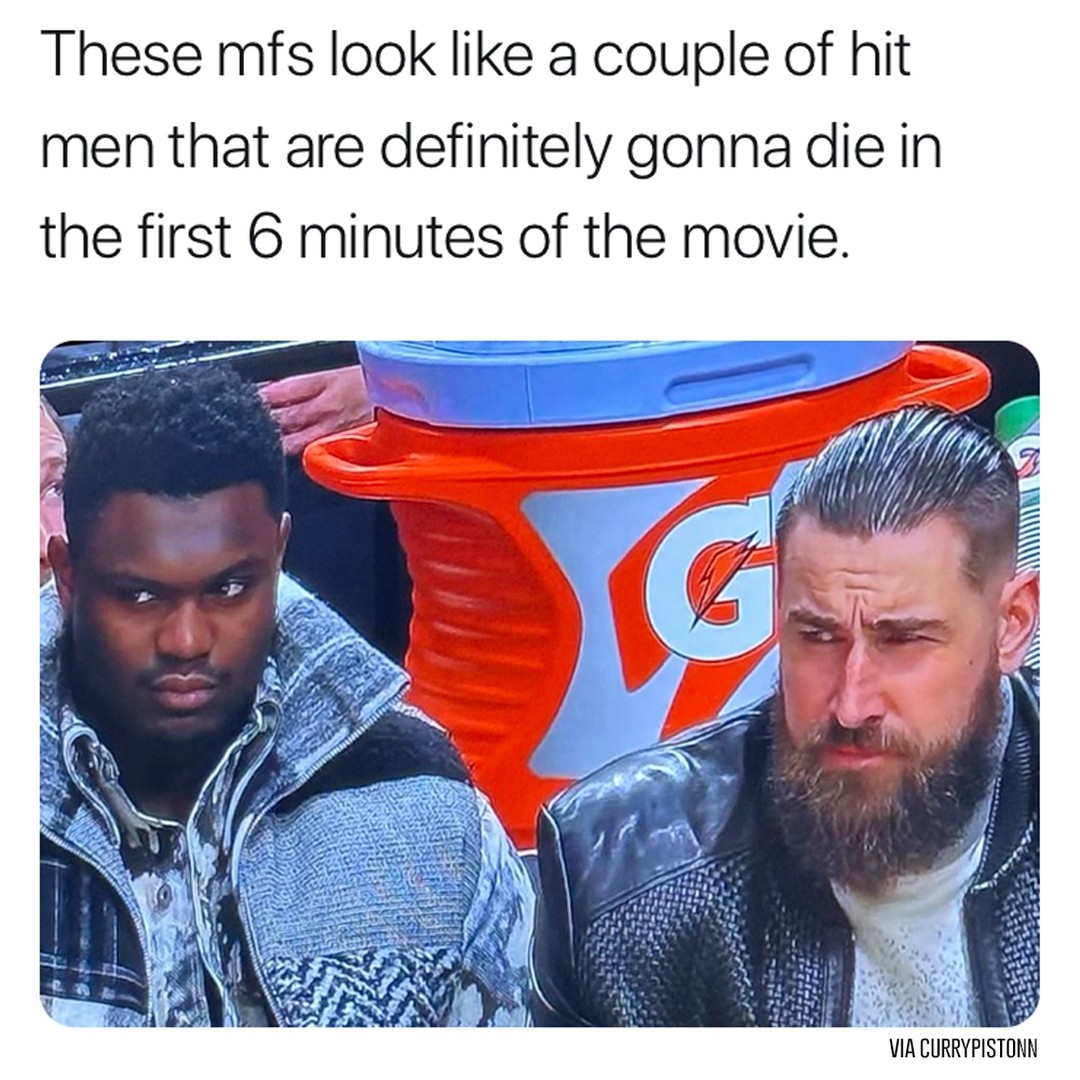 The outfits really add to it too 😂
#Zion #ZionWilliamson #JonasValancuinas #Pelicans