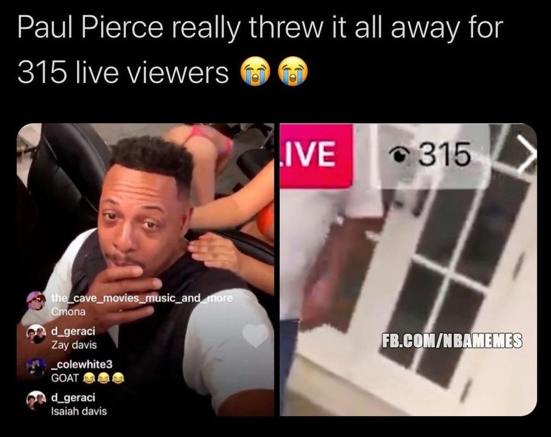 Paul Pierce slammed with $1.4 million fine for crypto promo: story in bio.
#PaulPierce #Pierce #Celtics #BostonCeltics #nbamemes