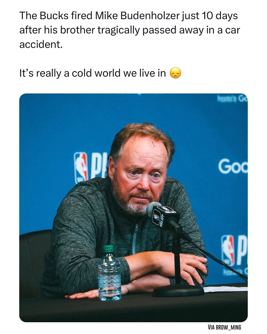 Thoughts and Prayers for the Budenholzer family 😔
#MikeBudenholzer #Bucks #NBA