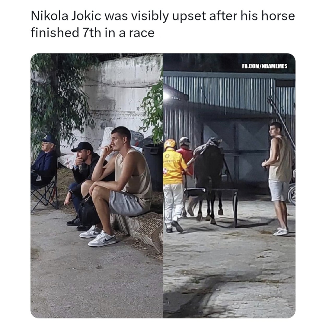 No one can come between Jokic and his horses π
#Jokic #NikolaJokic #Nuggets #NBA