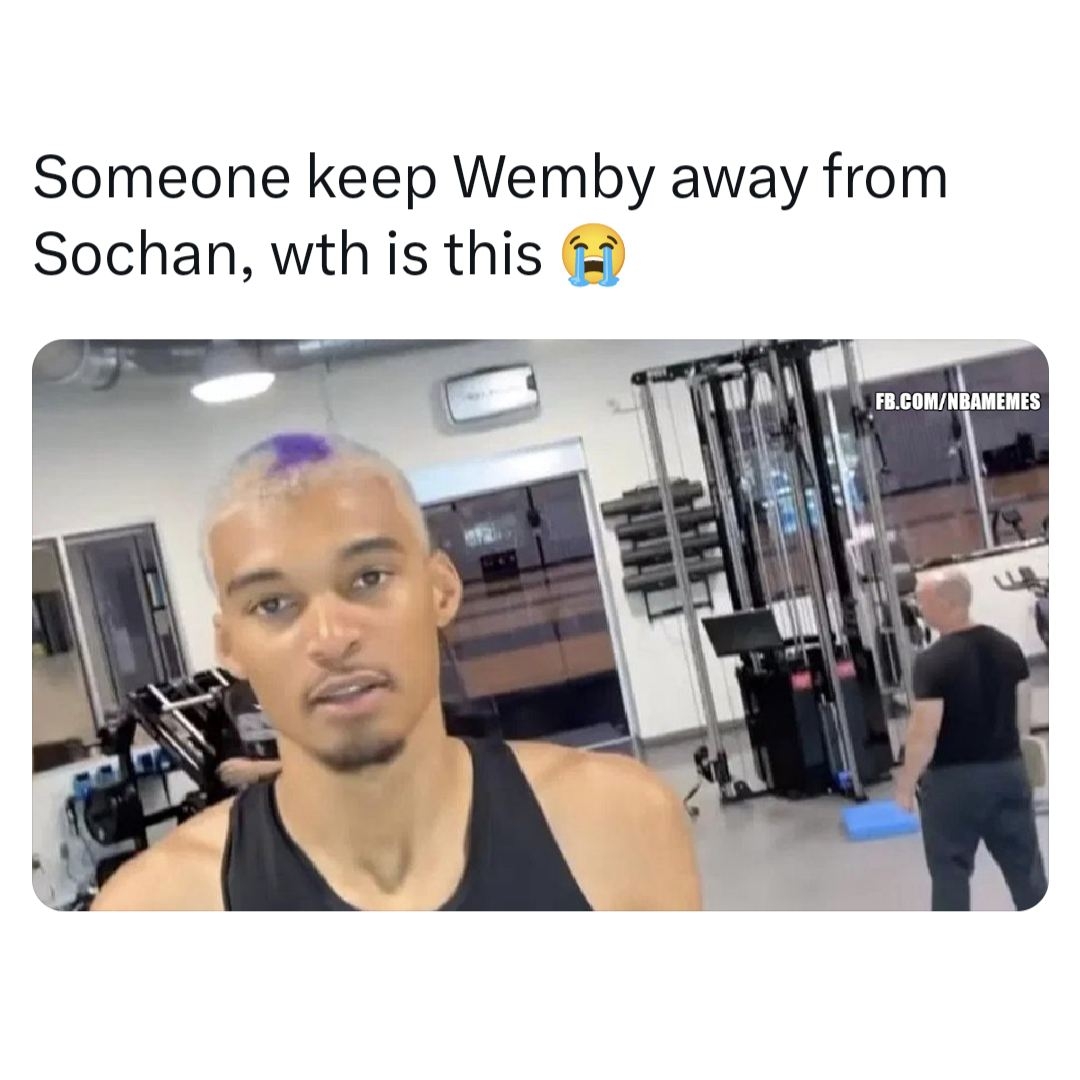 Y'all rocking with Wemby's new hair? 
#Spurs #Wemby #VictorWembanyama #SpursMemes