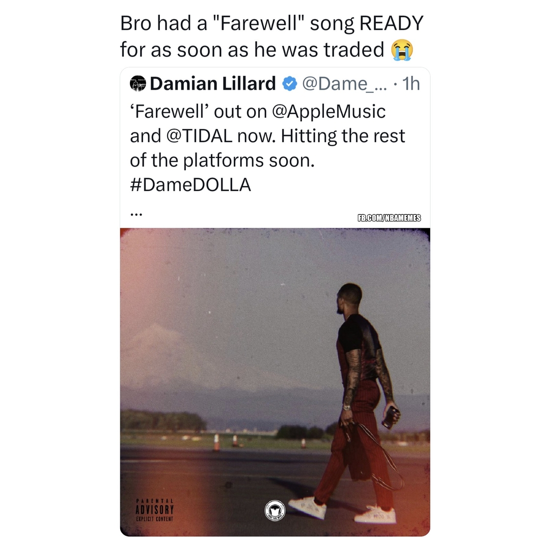 Damian Lillard breaks silence after being traded to the Bucks: story in bio.
#Blazers #Bucks #NBA #DamianLillard #nbamemes