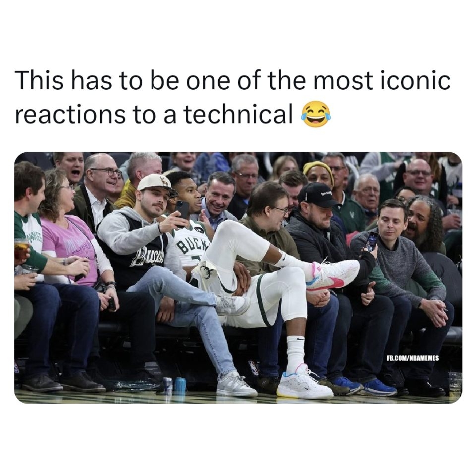 The refs were tweaking on this call 
#NBA #MilwaukeeBucks #Bucks #Giannis #nbamemes