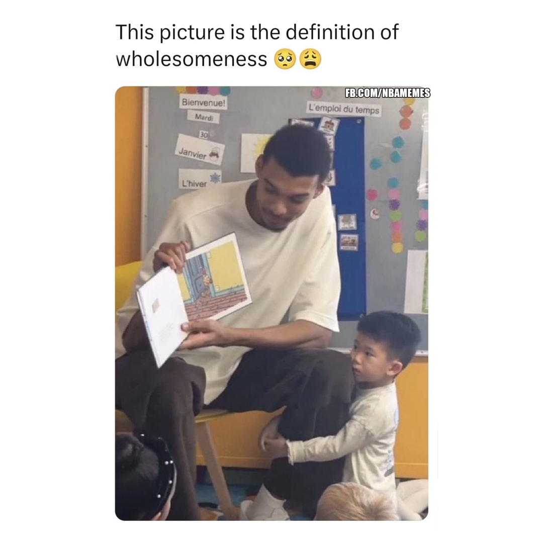 Wemby is loved by all 
#Spurs #Wemby #VictorWembanyama #nbamemes