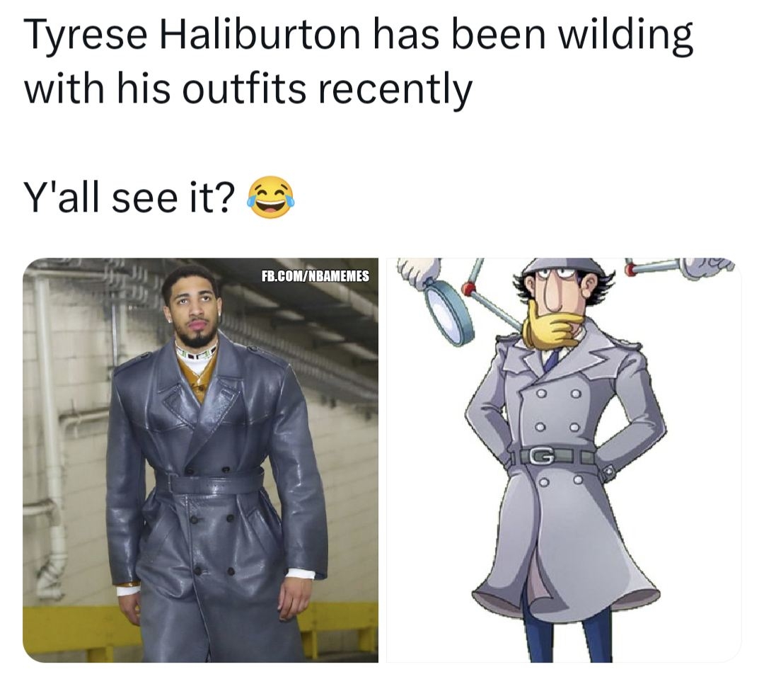 Inspector Haliburton π΅οΈ
#Pacers #Haliburton #TyreseHaliburton #nbamemes