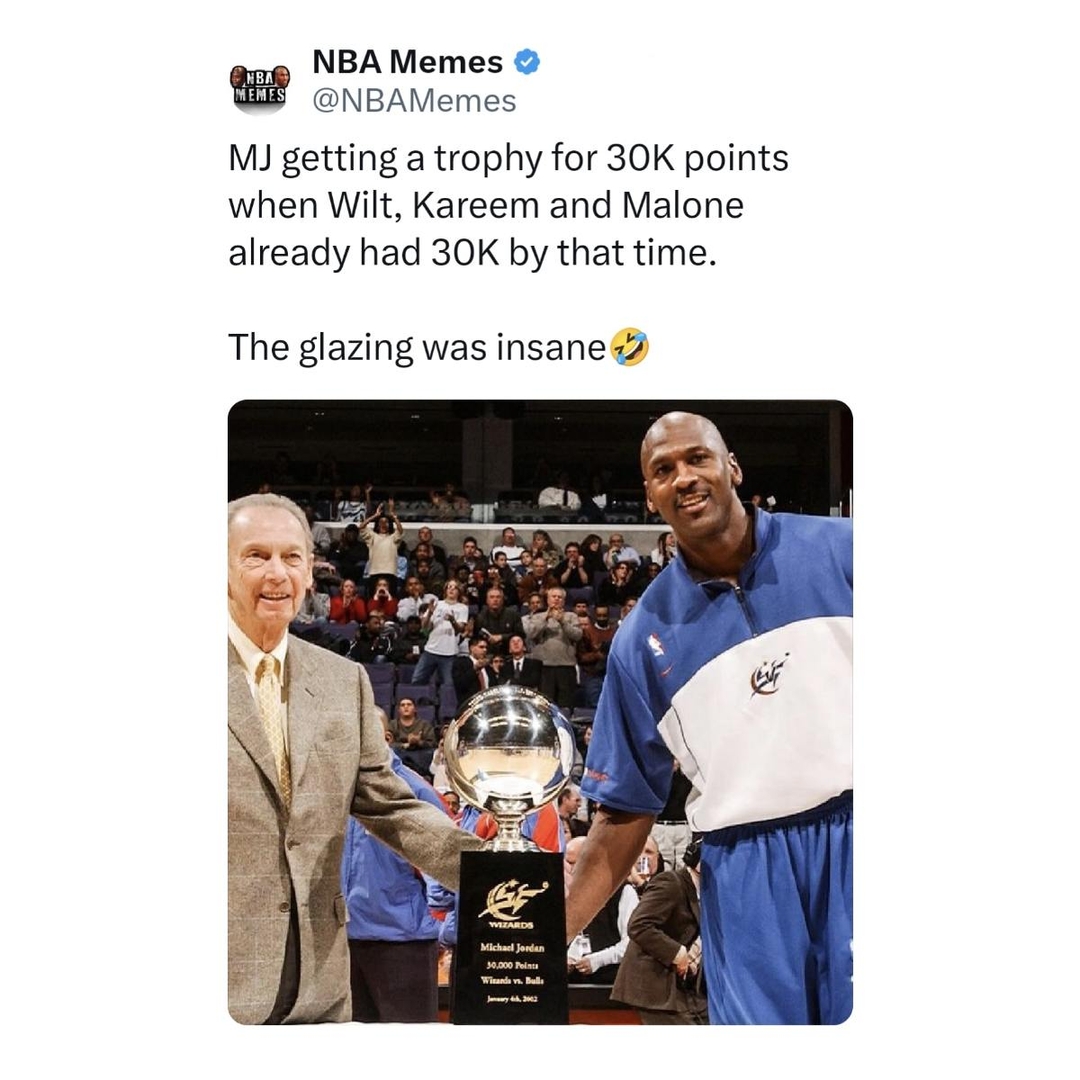 They really did the most for MJ
#MJ #Wizards #Bulls #MichaelJordan #nbamemes