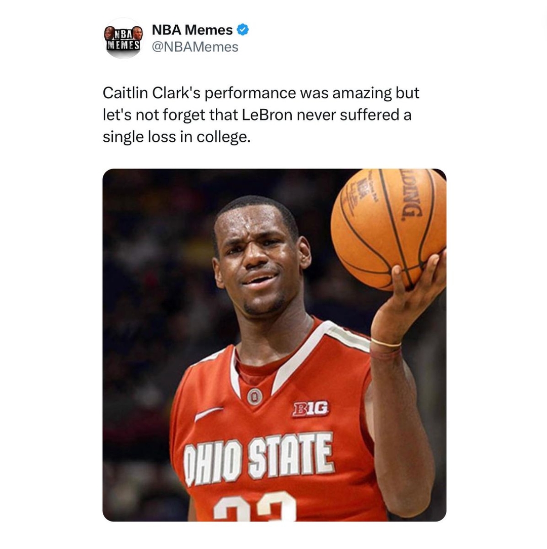 Never lost. Never missed a shot.
LeBron's college career was spotless.