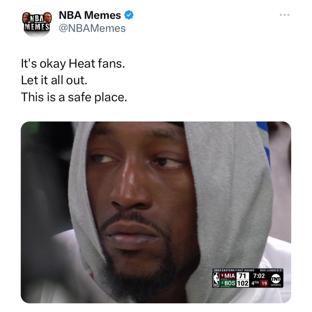 Heat fans therapy session
#heatnation #nbamemes