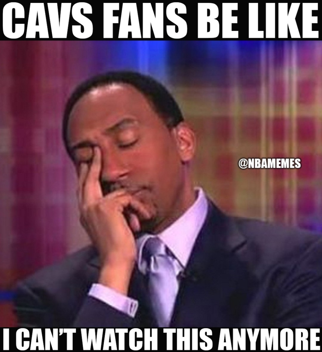 #CavsNation down by 30 points against #RaptorsNation.