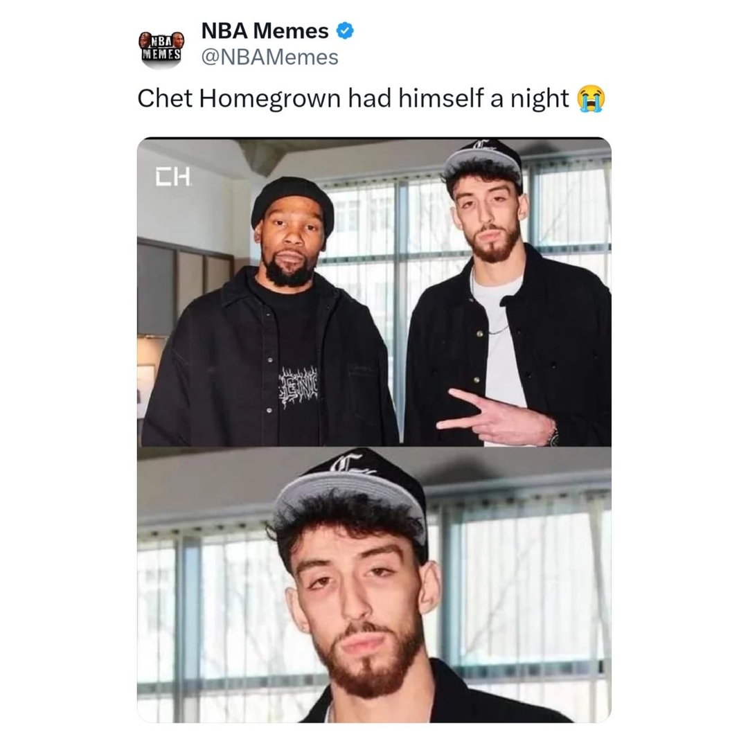 We know how KD likes to chill 😂
#ChetHolmgren #KevinDurant #Thunder #NBA #nbamemes