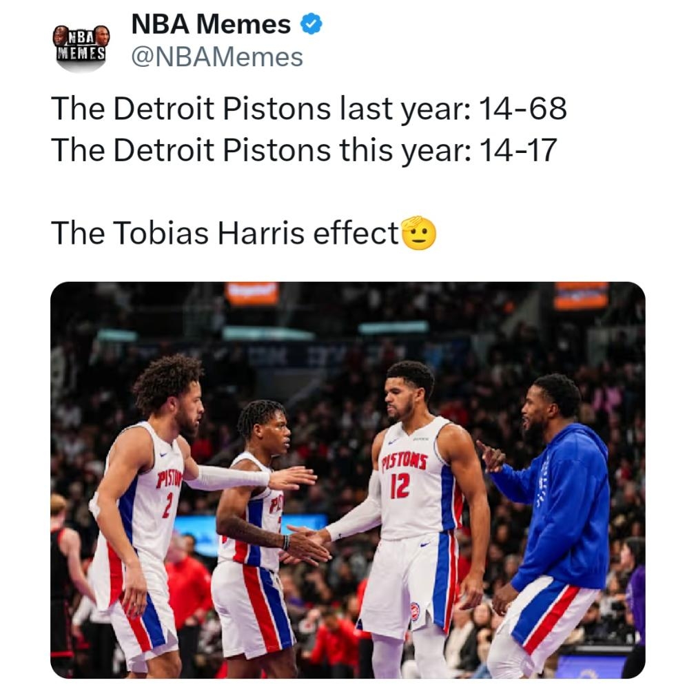 All credit to Tobias Harris of course
#TobiasHarris #Pistons #NBA #nbamemes