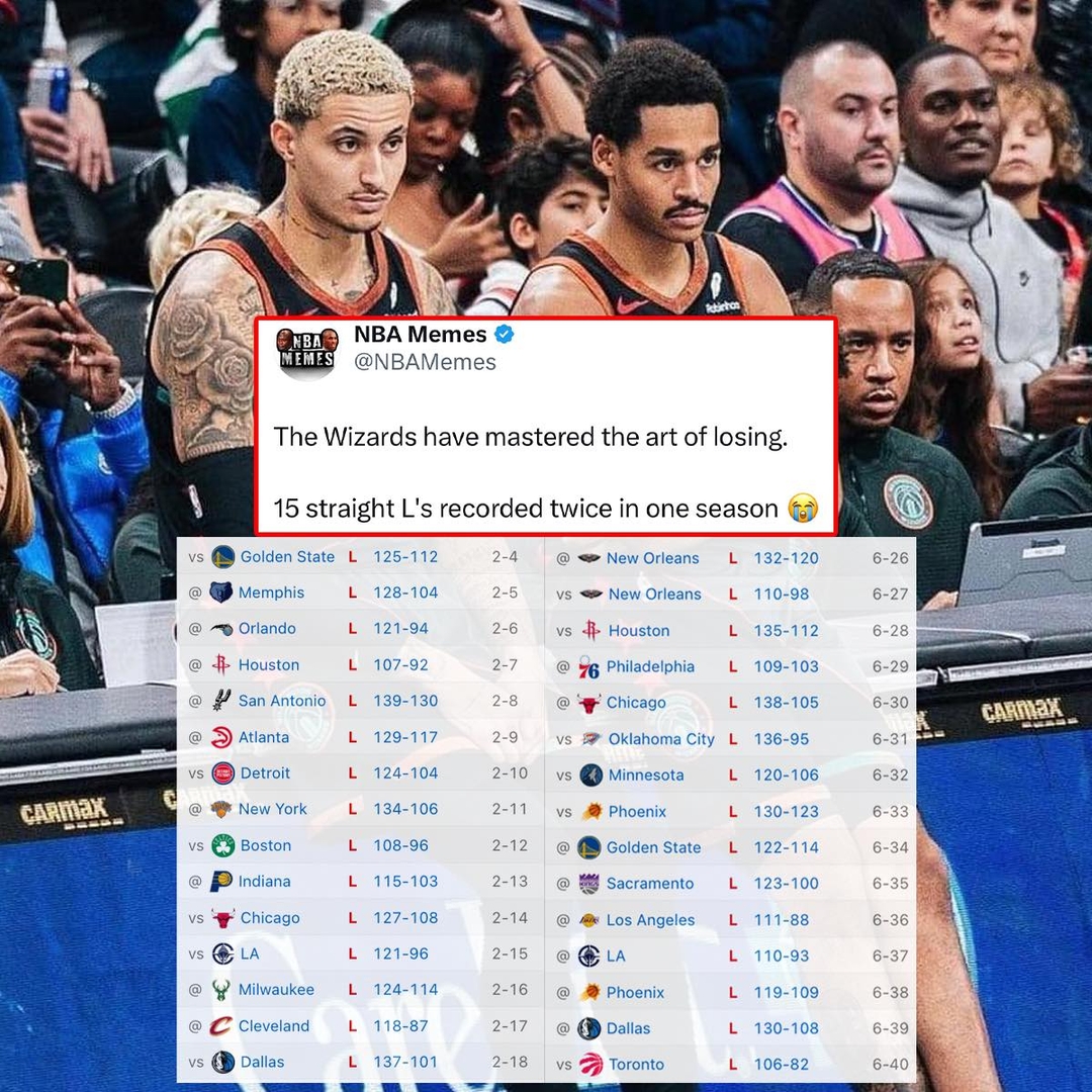 The Wizards are not losing, they’re just consistently losing. 🤣
#wizards #nbamemes