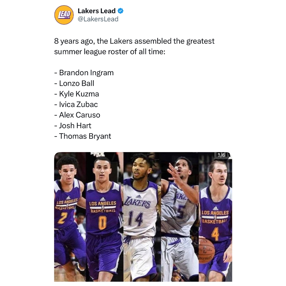 STACKED is an understatement 😮💨💯
#lakers #nbamemes