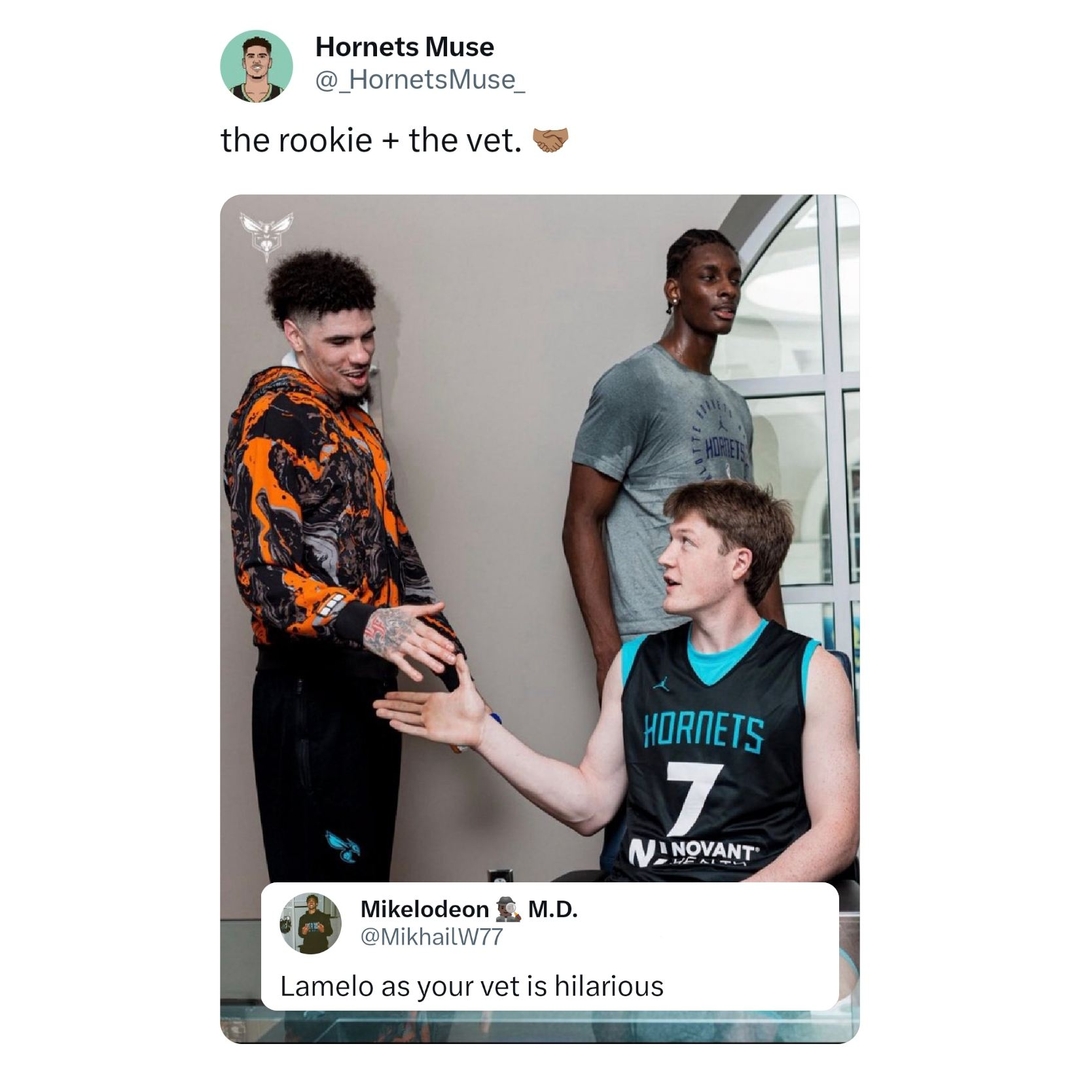 This is how you know the team is doomed π
#LaMeloBall #LaMelo #Hornets #NBA #nbamemes