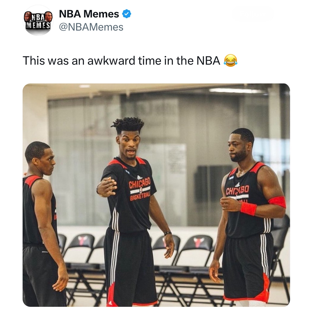 Crazy times. π³
#bulls #nbamemes