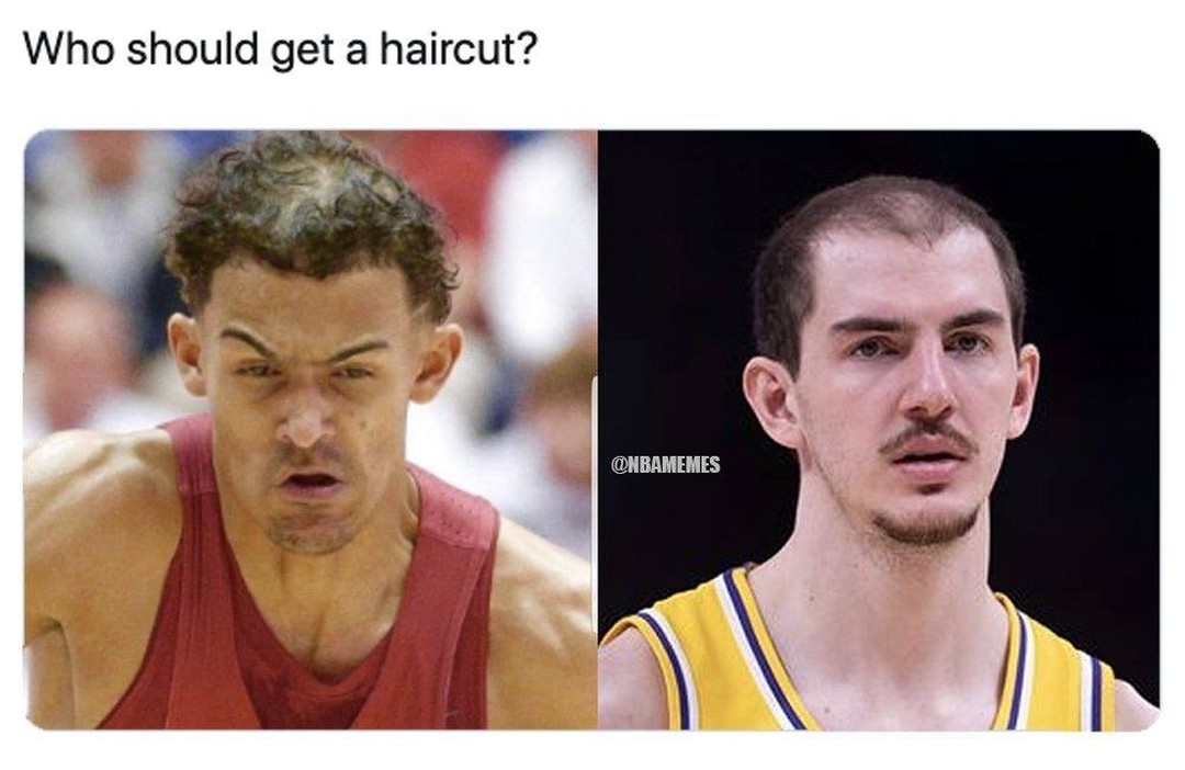 That's a tough one π
β
Follow @Nbamemes_Official
β
#lakers #hawks #traeyoung #alexcaruso #caruso