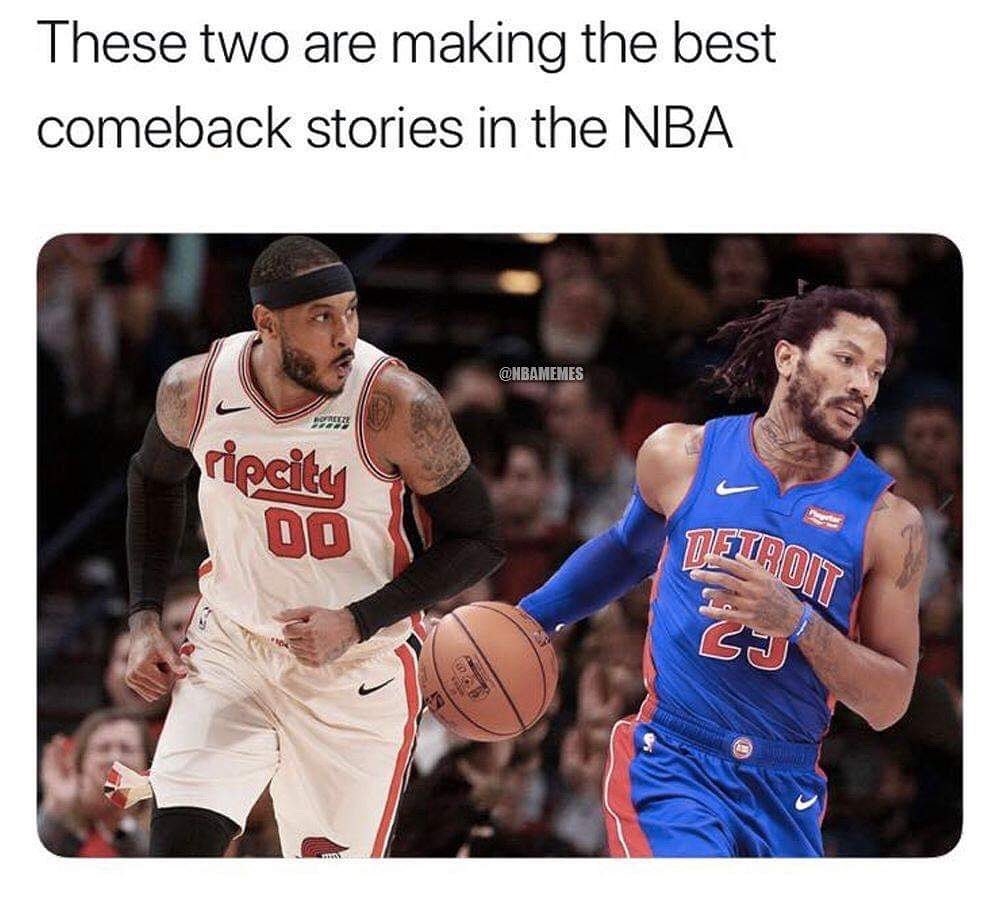 Derrick Rose speaks on a potential return to the Bulls: bit.ly/DerrickRoseBulls 
#nba #memes #nbamemes #basketball #derrickrose #carmeloanthony #pistonsnation #blazersnation
