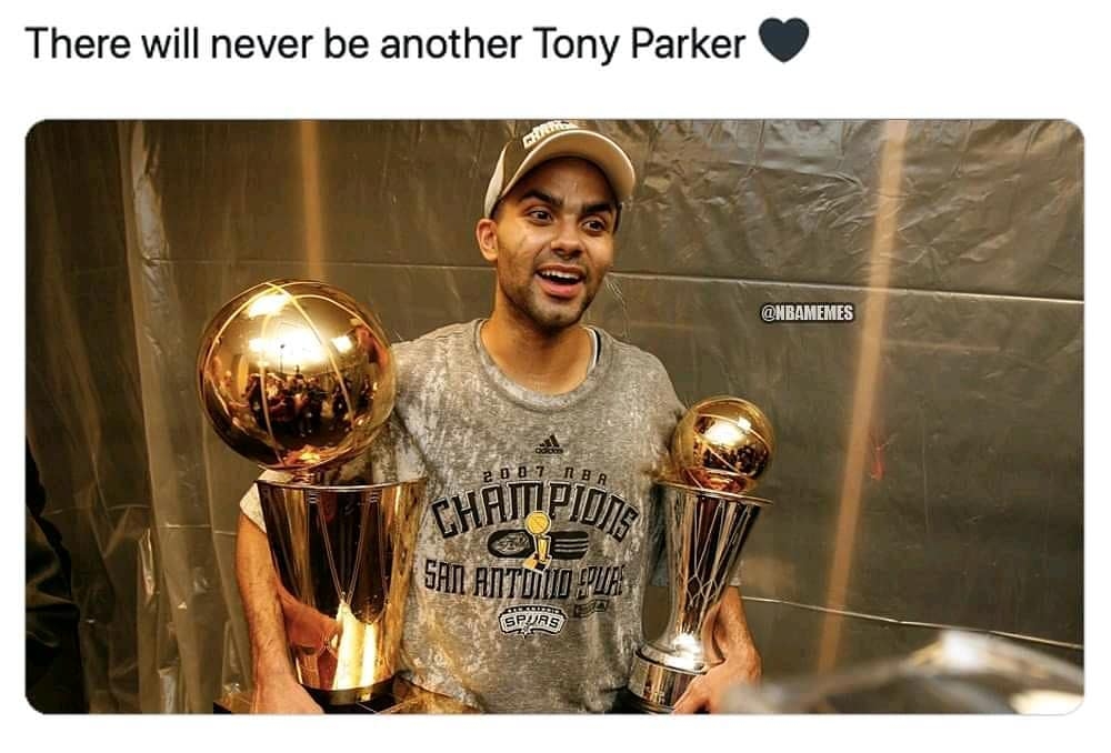 6x All-Star
 2007 Finals MVP
 4x NBA champion
 17 YEARS with the Spurs
Merci, Tony Parker 
#SanAntonio  #Spurs  #SanAntonioSpurs  #SAS  #GoSpurs  #SpursNation  #GoSpursGo  #saspurs  #demarderozan  #lamarcusaldridge  #derrickwhite  #dejountemurray  #lonniewalker  #lamarcusaldridge  #rudygay  #greggpopovich  #bertans #tonyparker